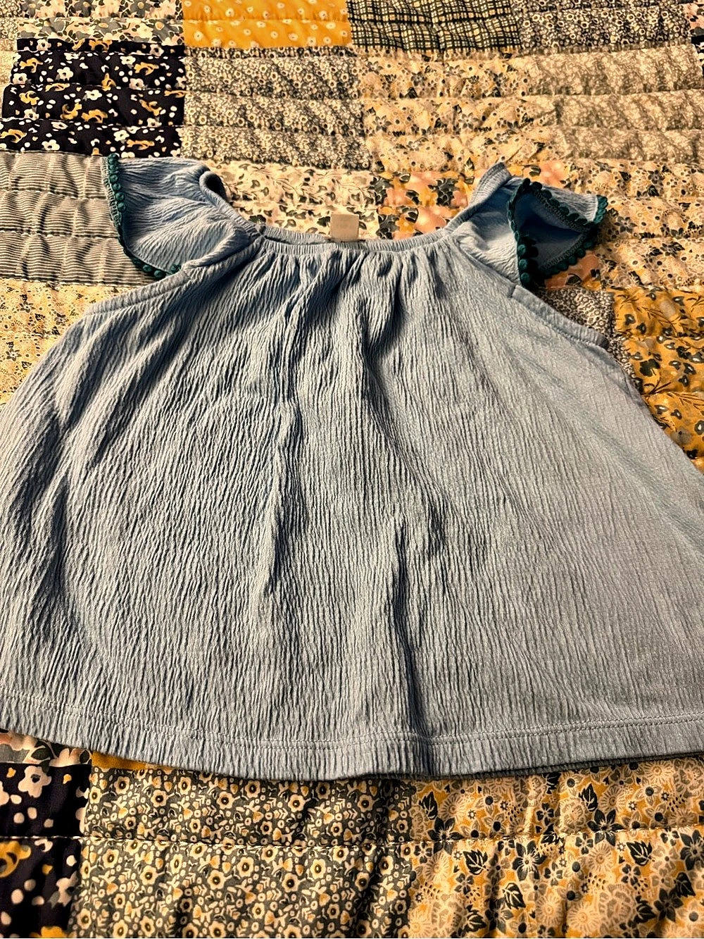 crewcuts Girls Blue Tank Top Size Large